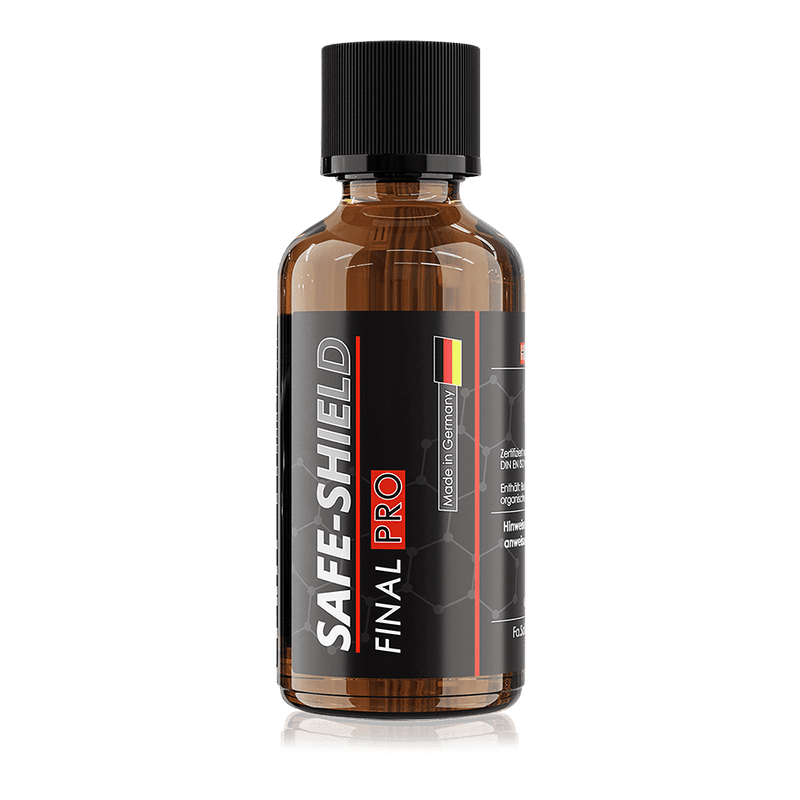 Traitement céramique Safe-Shield Final PRO dans un flacon en verre brun