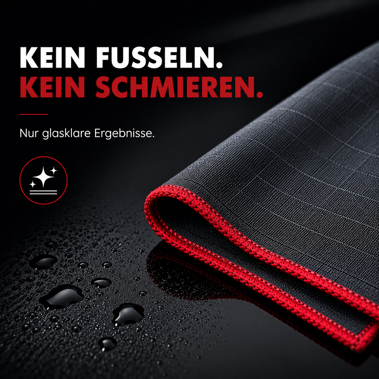 Glas Carbon Mikrofasertuch