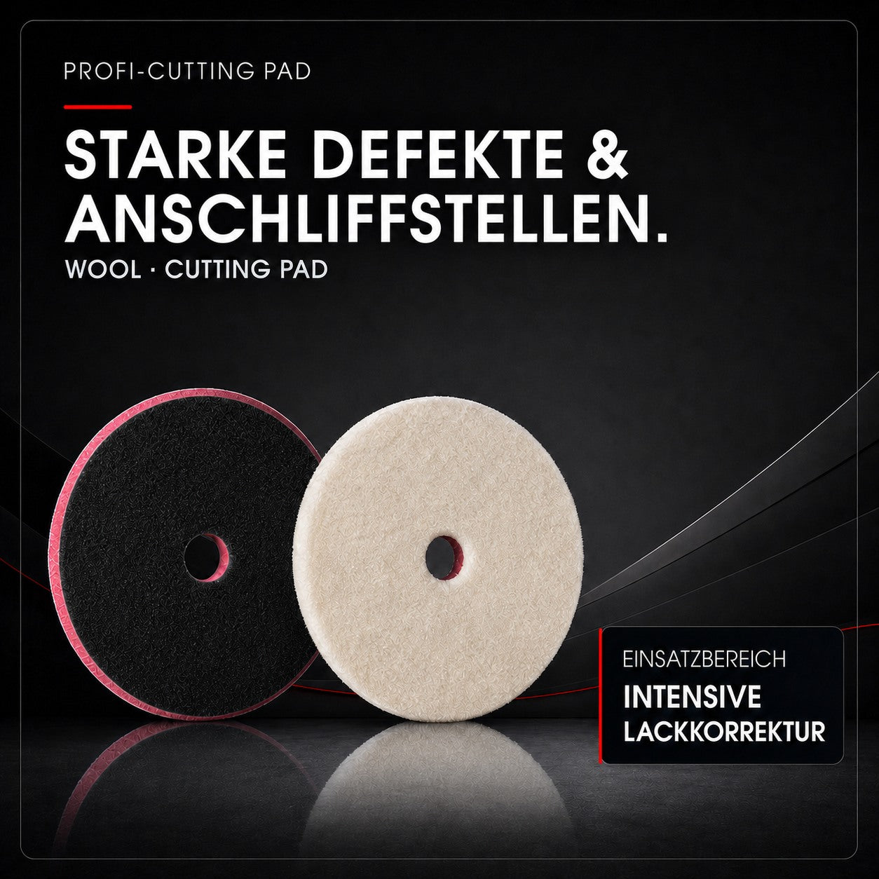 Wool Cutting Polierpad für extremen Cut und schwere Lackkorrekturen